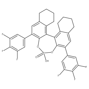 (11BR)-4-hydroxy-2,6-bis(3,4,5-trifluorophenyl)-8,9,10,11,12,13,14,15-octahydrodinaphtho[2,1-d:1',2'-f][1,3,2]dioxaphosphepine 4-oxide Structure