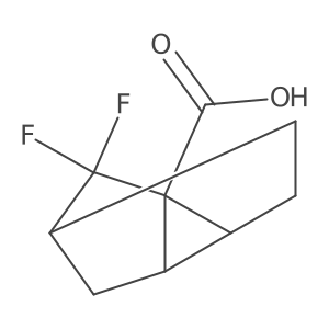 8,8-Difluorotricyclo[3.2.1.0,2,7]octane-1-carboxylic acid Structure