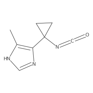 5-(1-isocyanatocyclopropyl)-4-methyl-1H-imidazole Structure