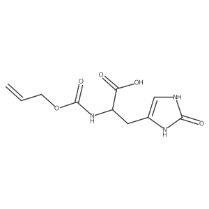 (2R)-3-(2-hydroxy-1H-imidazol-4-yl)-2-{[(prop-2-en-1-yloxy)carbonyl]amino}propanoic acid结构式