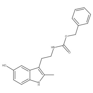 benzyl N-[2-(5-hydroxy-2-methyl-1H-indol-3-yl)ethyl]carbamate结构式