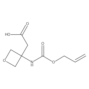 2-(3-{[(Prop-2-en-1-yloxy)carbonyl]amino}oxetan-3-yl)acetic acid结构式