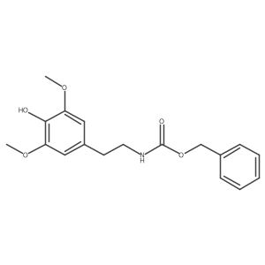 benzyl N-[2-(4-hydroxy-3,5-dimethoxyphenyl)ethyl]carbamate Structure