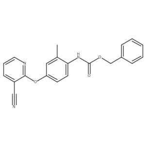 benzyl N-{4-[(3-cyanopyridin-2-yl)oxy]-2-methylphenyl}carbamate Structure
