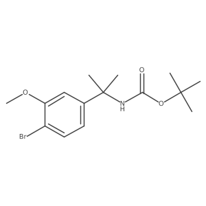 tert-butyl N-[2-(4-bromo-3-methoxyphenyl)propan-2-yl]carbamate Structure