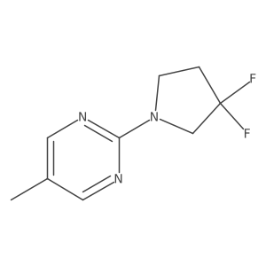 2-(3,3-Difluoropyrrolidin-1-yl)-5-methylpyrimidine Structure