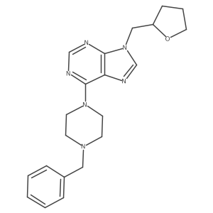 6-(4-benzylpiperazin-1-yl)-9-[(oxolan-2-yl)methyl]-9H-purine Structure