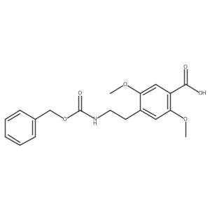 4-(2-{[(Benzyloxy)carbonyl]amino}ethyl)-2,5-dimethoxybenzoic acid结构式