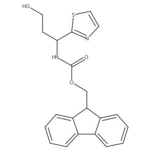 (9H-fluoren-9-yl)methyl N-[(1R)-3-hydroxy-1-(1,3-thiazol-2-yl)propyl]carbamate Structure