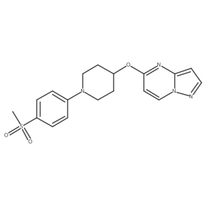 1-(4-Methanesulfonylphenyl)-4-{pyrazolo[1,5-a]pyrimidin-5-yloxy}piperidine结构式