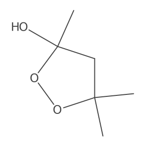 3-Hydroxy-3,5,5-trimethyl-1,2-dioxolane结构式
