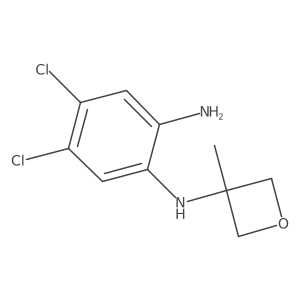 4,5-Dichloro-N1-(3-methyl-3-oxetanyl)-1,2-benzenediamine Structure