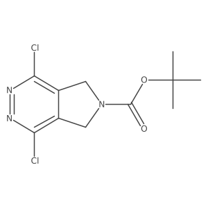 tert-Butyl 1,4-dichloro-5,7-dihydro-6H-pyrrolo[3,4-d]pyridazine-6-carboxylate结构式