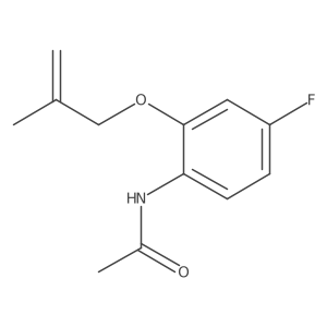 N-[4-Fluoro-2-(2-methyl-allyloxy)-phenyl]-acetamide Structure
