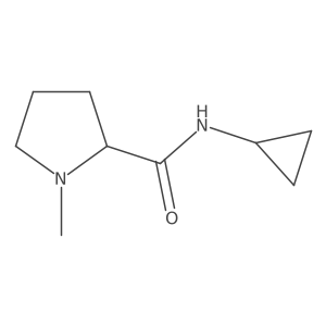 (S)-N-Cyclopropyl-1-methylpyrrolidine-2-carboxamide Structure