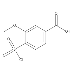 4-(Chlorosulfonyl)-3-methoxybenzoic acid结构式