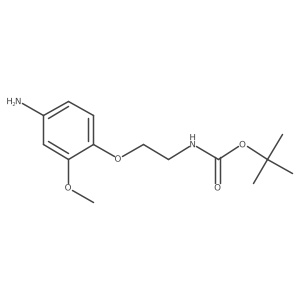 Tert-butyl 2-(4-amino-2-methoxyphenoxy)ethylcarbamate结构式