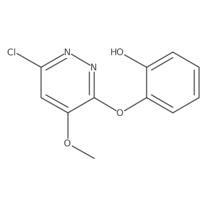 2-[(6-Chloro-4-methoxy-3-pyridazinyl)oxy]phenol结构式