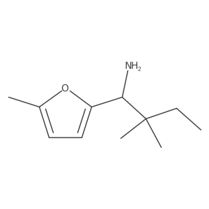 (R)-2,2-dimethyl-1-(5-methylfuran-2-yl)butan-1-amine结构式