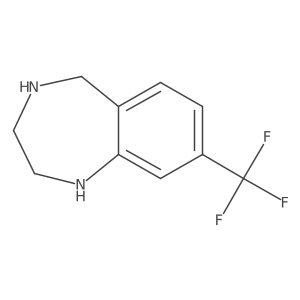 8-(trifluoromethyl)-2,3,4,5-tetrahydro-1H-1,4-benzodiazepine结构式