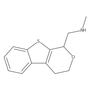 3,4-Dihydro-N-methyl-1H-[1]benzothieno[2,3-c]pyran-1-methanamine结构式