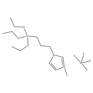 N-Methyl-N'-(3-triethoxysilylpropyl)imidazolium tetrafluoroborate结构式