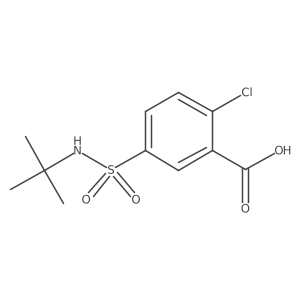 5-(Tert-butylsulfamoyl)-2-chlorobenzoic acid Structure