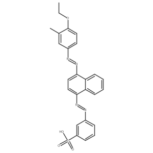 3-((4-((4-Ethoxy-3-methylphenyl)diazenyl)naphthalen-1-yl)diazenyl)benzenesulfonic acid Structure