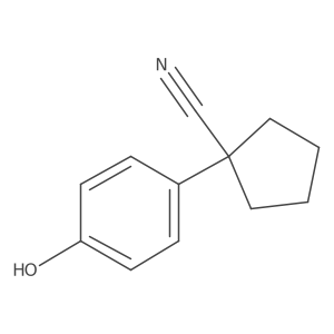 1-(4-Hydroxyphenyl)cyclopentane-1-carbonitrile Structure