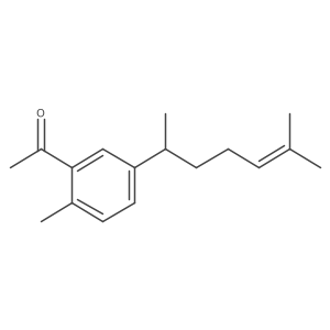 1-[5-(1,5-Dimethyl-4-hexen-1-yl)-2-methylphenyl]ethanone结构式