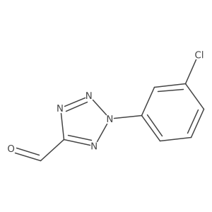 2-(3-chlorophenyl)-2H-tetrazole-5-carbaldehyde结构式