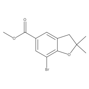 Methyl 7-bromo-2,2-dimethyl-2,3-dihydro-1-benzofuran-5-carboxylate Structure