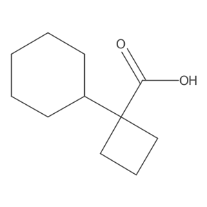 1-Cyclohexyl-cyclobutanecarboxylic acid结构式