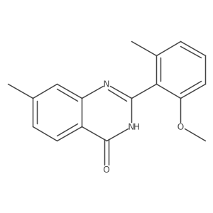 2-(2-methoxy-6-methyl-phenyl)-7-methyl-3H-quinazolin-4-one Structure
