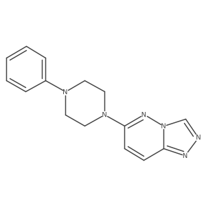 6-(4-Phenylpiperazin-1-yl)[1,2,4]triazolo[4,3-b]pyridazine Structure