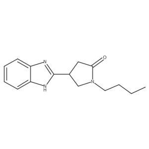 4-(1H-benzimidazol-2-yl)-1-butylpyrrolidin-2-one结构式