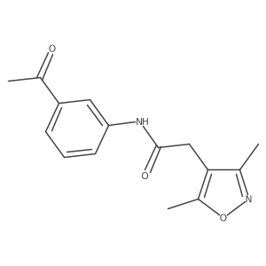 N-(3-acetylphenyl)-2-(3,5-dimethyl-1,2-oxazol-4-yl)acetamide Structure
