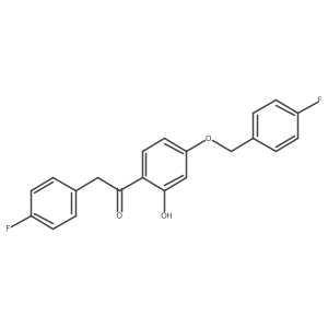 1-(4-(4-Fluorobenzyloxy)-2-hydroxyphenyl)-2-(4-fluorophenyl)ethanone结构式