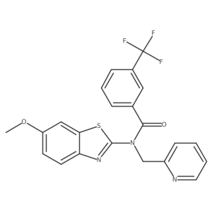 N-(6-methoxybenzo[d]thiazol-2-yl)-N-(pyridin-2-ylmethyl)-3-(trifluoromethyl)benzamide Structure