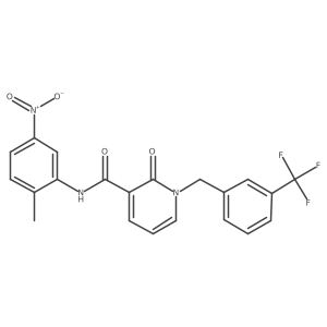 N-(2-methyl-5-nitrophenyl)-2-oxo-1-(3-(trifluoromethyl)benzyl)-1,2-dihydropyridine-3-carboxamide Structure