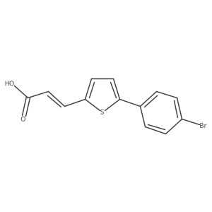 3-[5-(4-Bromophenyl)thiophen-2-yl]prop-2-enoic acid Structure
