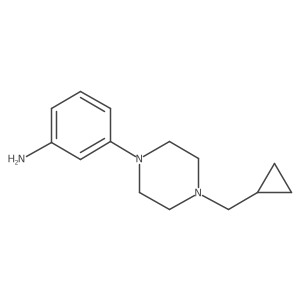 3-[4-(Cyclopropylmethyl)piperazin-1-yl]aniline Structure