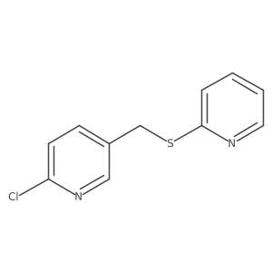 2-Chloro-5-[(pyridin-2-ylsulfanyl)methyl]pyridine Structure