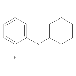 N-cyclohexyl-2-fluoroaniline结构式