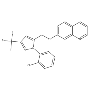 7-({[1-(2-Chlorophenyl)-3-(trifluoromethyl)-1h-pyrazol-5-yl]methyl}oxy)quinoline Structure