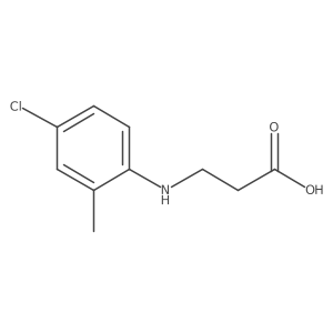 3-((4-Chloro-2-methylphenyl)amino)propanoic acid Structure