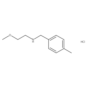 (2-Methoxyethyl)(4-methylbenzyl)amine hydrochloride Structure