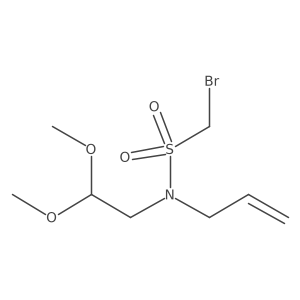 N-Allyl(bromo)-N-(2,2-dimethoxyethyl)methanesulfonamide结构式