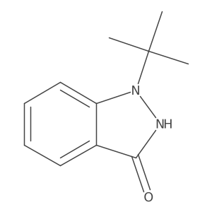 1-tert-butyl-1,2-dihydro-3H-indazol-3-one结构式