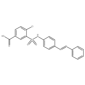 Benzoic acid, 4-chloro-3-[[[4-(2-phenyldiazenyl)phenyl]amino]sulfonyl]- Structure